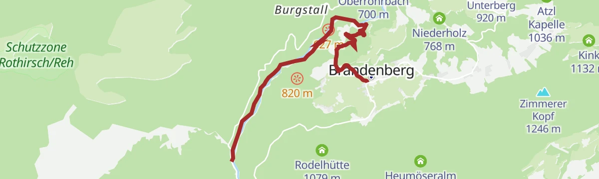 Route map: Erlebniswanderung Tiefenbachklamm